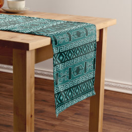 Caminho De Mesa Pequeno Design Turquoise Aztec Sudoeste