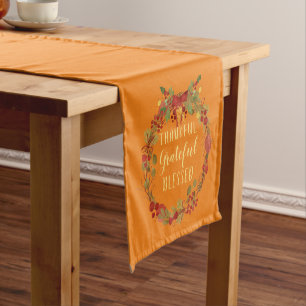 Caminho De Mesa Pequeno Dia de Ação de Graças Caiu do Muro Graças Aben