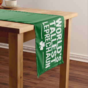 Caminho De Mesa Pequeno Dia de São Patrício do Leprechaun Mais Alto do Mun