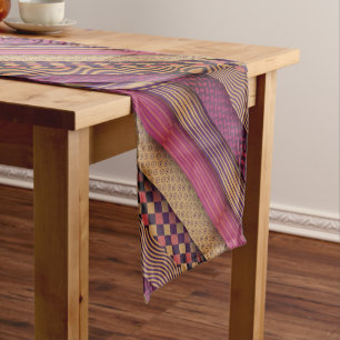 Caminho De Mesa Pequeno Diferentes padrões cor-de-rosa aço inoxidável
