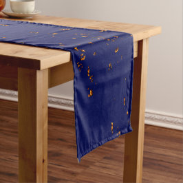 Caminho De Mesa Pequeno Disparos De Fogo Sobrepõem Sua Foto Batida Azul
