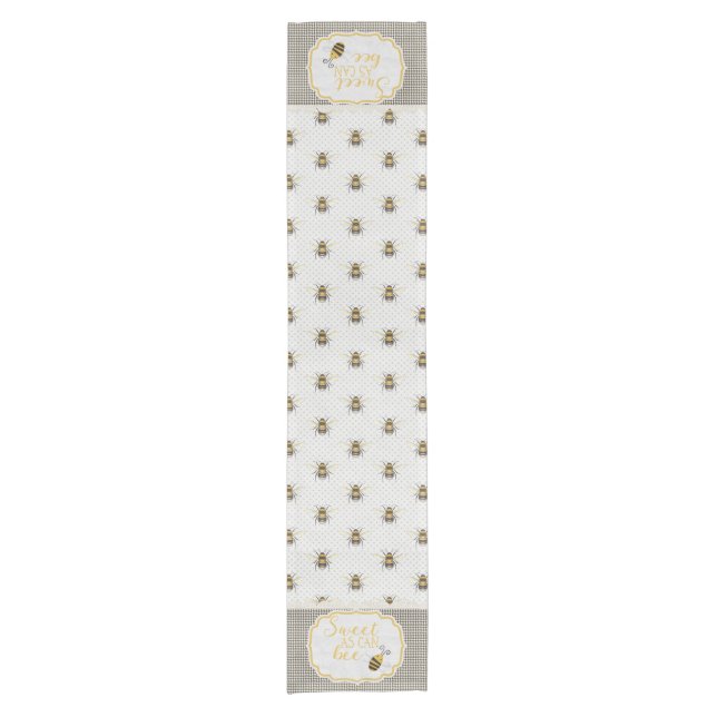 Caminho De Mesa Pequeno Doce Como "BEE" (Frente)