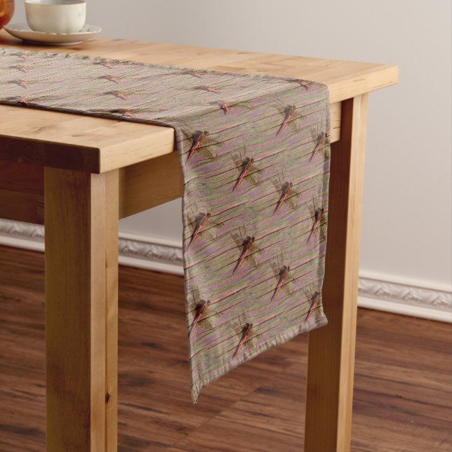 Caminho De Mesa Pequeno Dragonfly Rustic Mesa Runner (No Local)