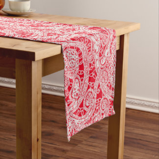 Caminho De Mesa Pequeno Efeito de Renda Elegante