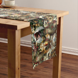 Caminho De Mesa Pequeno Elegância Natalina Vitoriana