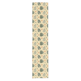 Caminho De Mesa Pequeno Elegant Cream Sage Green Botanical
