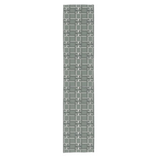 Caminho De Mesa Pequeno Elegant Rosemary Sage Greek Key Pattern
