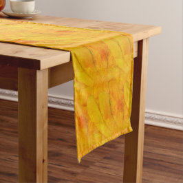 Caminho De Mesa Pequeno Elegante Floral Abstrata Esmagamento de Damasco
