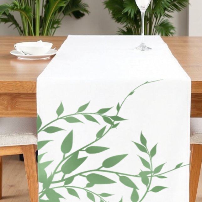 Caminho De Mesa Pequeno Elegante Greenery (Criador carregado)