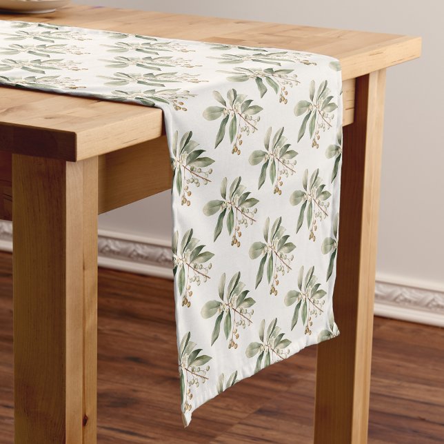 Caminho De Mesa Pequeno Elegante Greenery Mesa Runner (Elegant Greenery Table Runner
)
