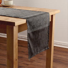 Caminho De Mesa Pequeno Elegante Greige Damask - Padrão das Estrelas de Na