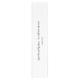 Caminho De Mesa Pequeno Elegante, minimalista, Joshua 24:15 verso Bíblia