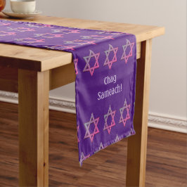 Caminho De Mesa Pequeno Elegante Roxo PERSONALIZÁVEL | Estrela de Davi