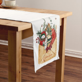 Caminho De Mesa Pequeno Envelope Natal
