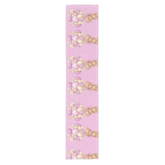 Caminho De Mesa Pequeno Escorregador-Mesa Rosa-Rosa-Brilhante
