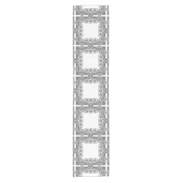 Caminho De Mesa Pequeno Estilo de Vintagem de Padrão Preto e Branco