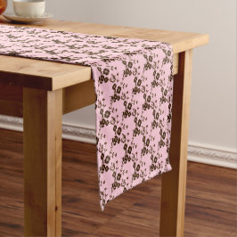 Caminho De Mesa Pequeno Estilo FS 1-SOFT PINK-BROWN-MESA RUNNER 14x72in
