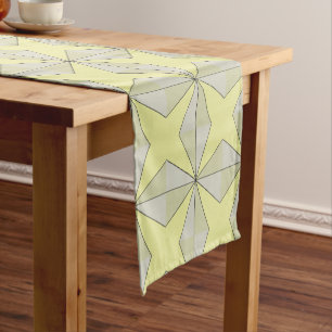 Caminho De Mesa Pequeno Estrelas e amarelo dos diamantes