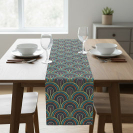 Caminho De Mesa Pequeno Executador de Mesa de Padrão de Arco do Bordado Re