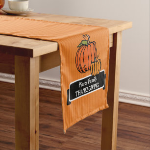 Caminho De Mesa Pequeno Executador de Tabela Pumpkin de Ação de Graças Per