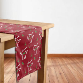 Caminho De Mesa Pequeno Fa La Festiva Holly Christmas