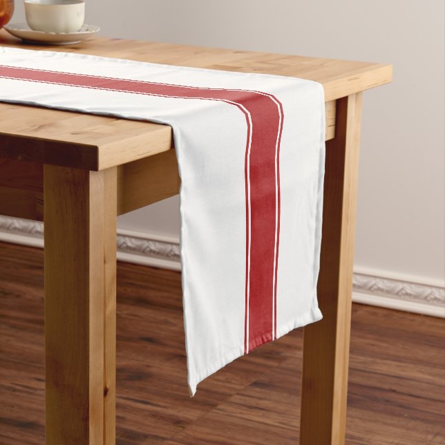 Caminho De Mesa Pequeno Farmhouse Red Grain Sack Strike Mesa Runner (No Local)