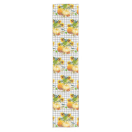 Caminho De Mesa Pequeno Farmhouse Sunflower e Pumpkins Mesa Runner