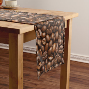 Caminho De Mesa Pequeno Feijões de café torrados