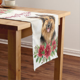 Caminho De Mesa Pequeno Feliz Ano Novo 2026 Decoração de Mesa para Cães