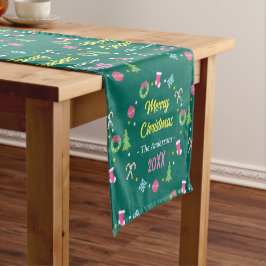 Caminho De Mesa Pequeno Feliz Natal