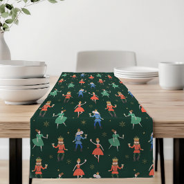 Caminho De Mesa Pequeno Festa de Natal com Coquetel do Quebra-Nozes