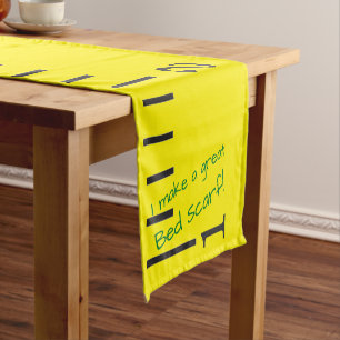 Caminho De Mesa Pequeno Fita Amarela Gigante Medição Bed Scarf - Mesa Runn
