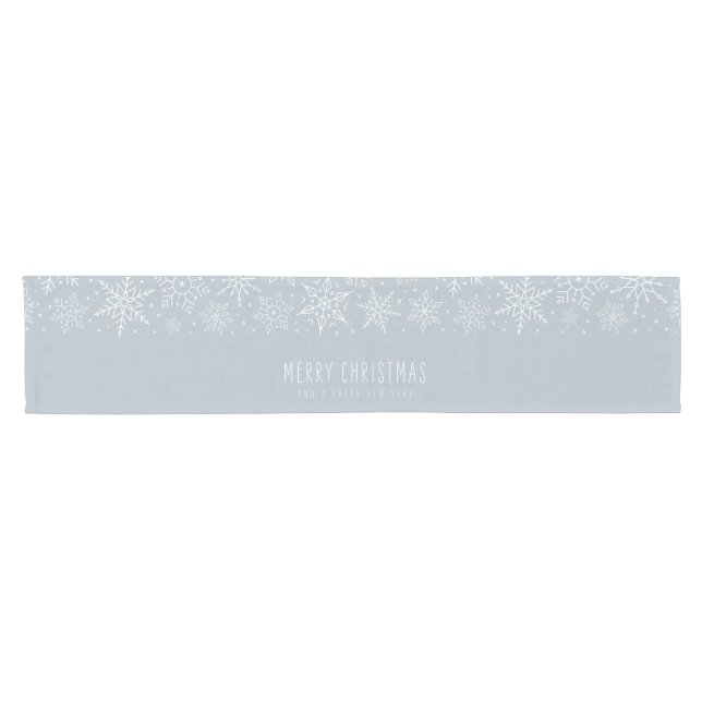 Caminho De Mesa Pequeno Flocos de neve de Natal (Horizontal)