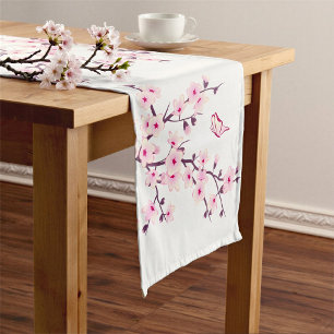 Caminho De Mesa Pequeno Flor de Cerejeira Primavera