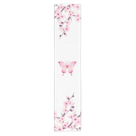 Caminho De Mesa Pequeno Floral Floral Flor Flor Borboleta Rosa Floral Bran
