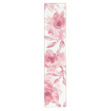 Flores Cor-de-Rosa Água-Forte Pintadas Floral Arej