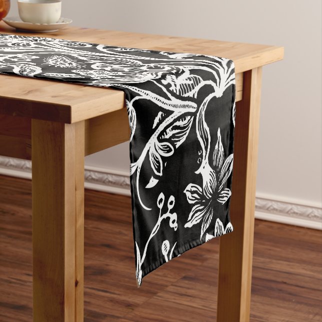 Caminho De Mesa Pequeno Flores decorativas 21 (No Local)