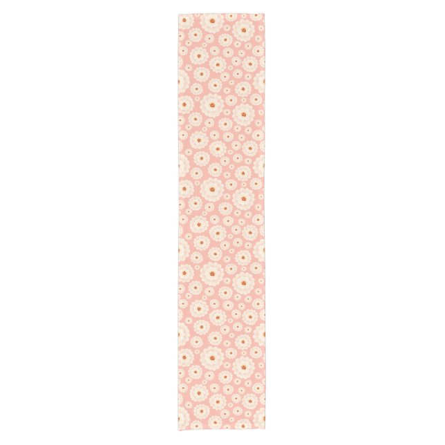 Caminho De Mesa Pequeno Flores Rosa Pequenas em Pó (Frente)