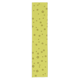 Caminho De Mesa Pequeno Flores verdes, escuras e leves, de azeitona