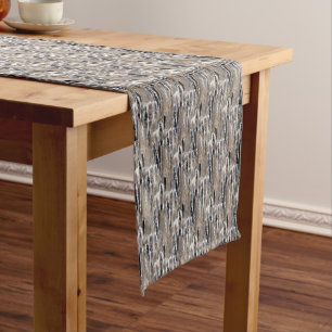Caminho De Mesa Pequeno Fluffy Cattails Natureza Cortina de Chá Padrão