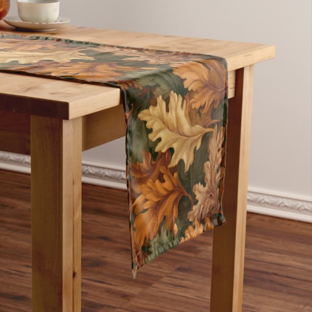 Caminho De Mesa Pequeno Folhas de Outono  (No Local)