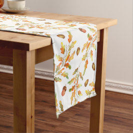 Caminho De Mesa Pequeno Folhas de outono e Bolotas Padrão