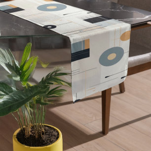 Caminho De Mesa Pequeno Formas geométricas do médio dos tons de Pastel