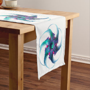 Caminho De Mesa Pequeno Fractal Fantasy Roda Mesa Runner