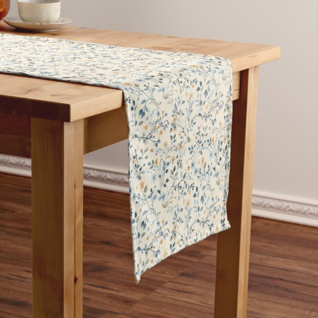 Caminho De Mesa Pequeno French Retro Spring Botanical Floral Table Runner (No Local)