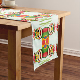 Caminho De Mesa Pequeno „Fröhlicher Dschungeldrache – Bunt und Glücklich“