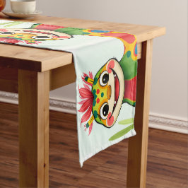 Caminho De Mesa Pequeno „Fröhlicher Dschungeldrache – Bunt und Glücklich“