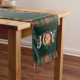 Caminho De Mesa Pequeno fronteira floral de natal JOY