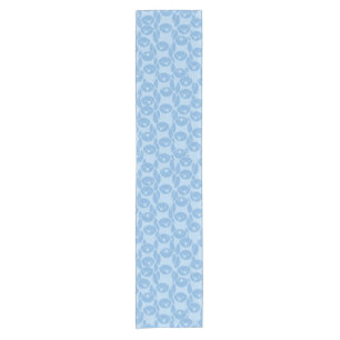 Caminho De Mesa Pequeno Fundo azul do teste padrão dos pinguins
