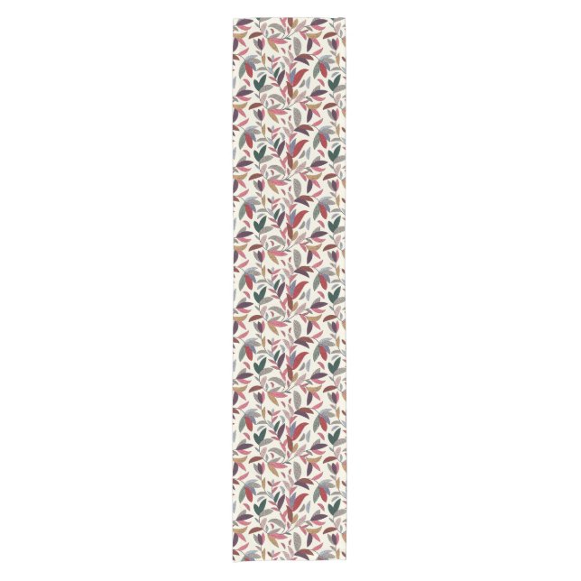 Caminho De Mesa Pequeno Fundo floral (Frente)